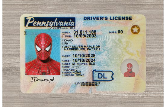 Pennsylvania Dirvers Licence (2025 Version)