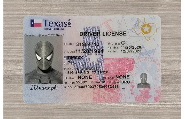 Texas Dirvers Licence (2025 version)