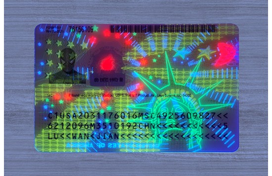 Green Card Fake id front side