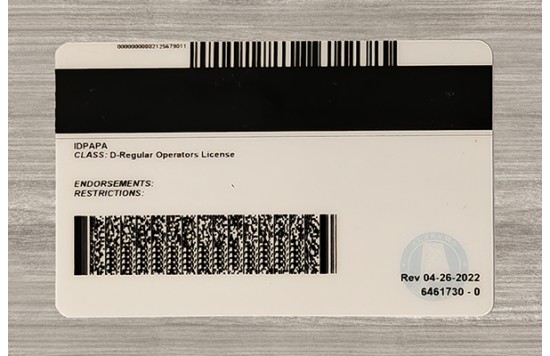 Alabama Fake id front side