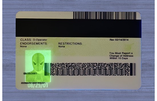 Arizona Fake id front side