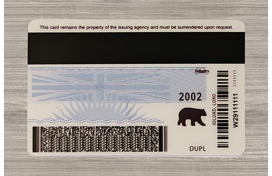 British Columbia Fake id front side