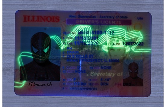 Illinois Fake id front side