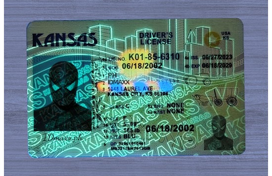 Kansas Fake id front side