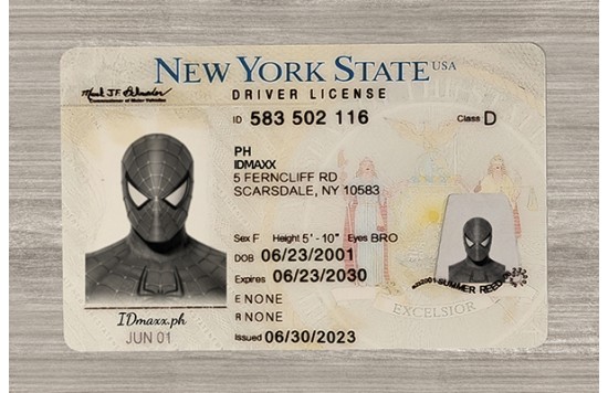 New York Fake id front side