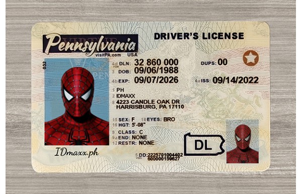 Pennsylvania Dirvers Licence