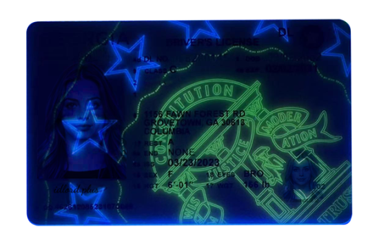 Georgia Fake id front side